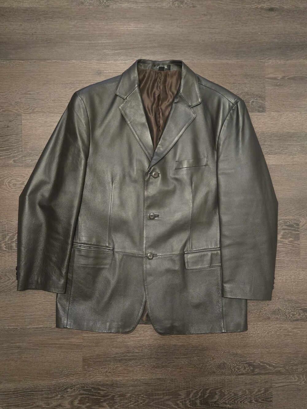 Vintage Stafford Genuine Leather Blazer Jacket - Size L